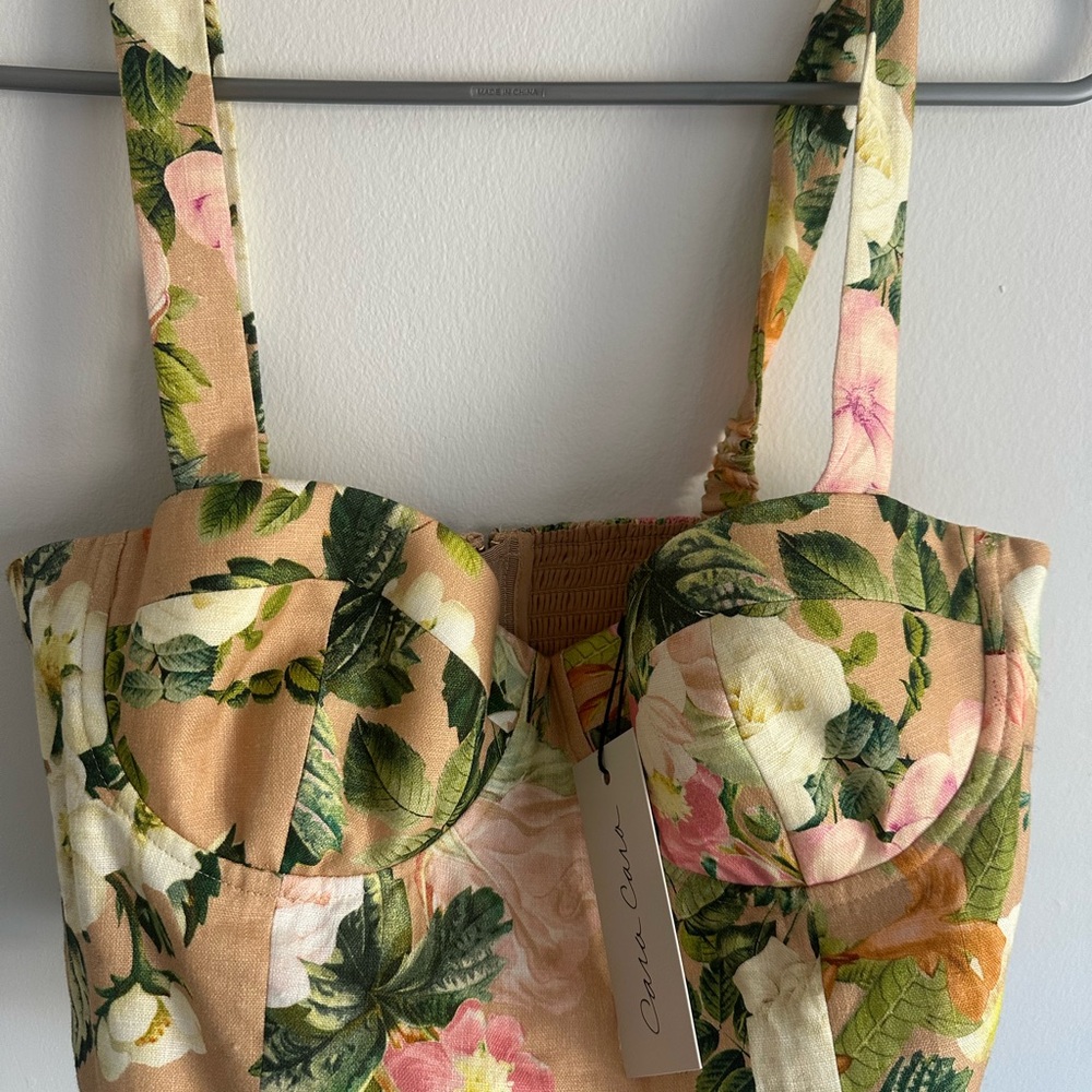 Cara Cara Claudine Top in Floral Print